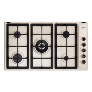 De'Longhi AVL 59 PRO Piano Cottura a Gas 5 Fuochi 86 cm Beige Smaltato