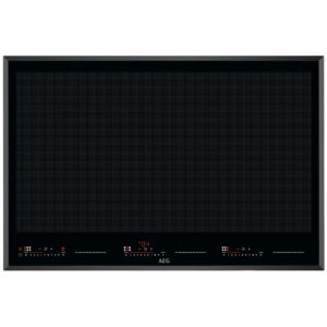 AEG IKE86683FB Piano Cottura a Induzione 80cm 6 Fuochi Nero da Incasso