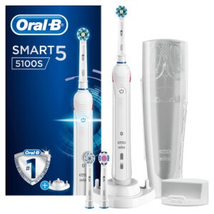 ORAL-B Spazzolino Elettrico Smart 5 5100S Ricaricabile Bianco