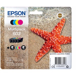 EPSON Cartuccia Stella Marina 603 C13T03U64020 4pz Nero+Colore