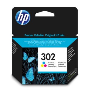 HP Cartuccia 302 Tricomia Inkjet F6U65AE Giallo-Ciano-Magenta