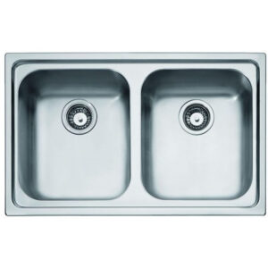 FRANKE Lavello 2 vasche RRX620NDC in Acciaio Inox