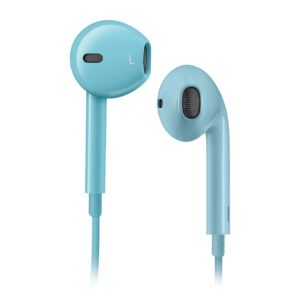 SBS Auricolari con Filo TEEARTYCAPA Azzurro Tasto Volume