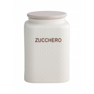 Barattolo Zucchero Bianco/Legno Brandani 53572