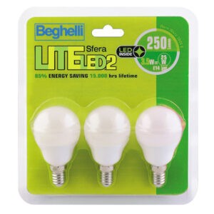 Beghelli Lite Led2 3Pz Sfera 3.5W 56938BL
