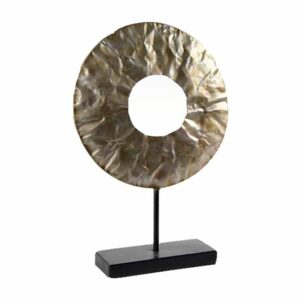 PASSIONE CASA Decorazione da Tavolo in Metallo Moderna colore oro 28X8,5X43 cm Passione Casa 777691