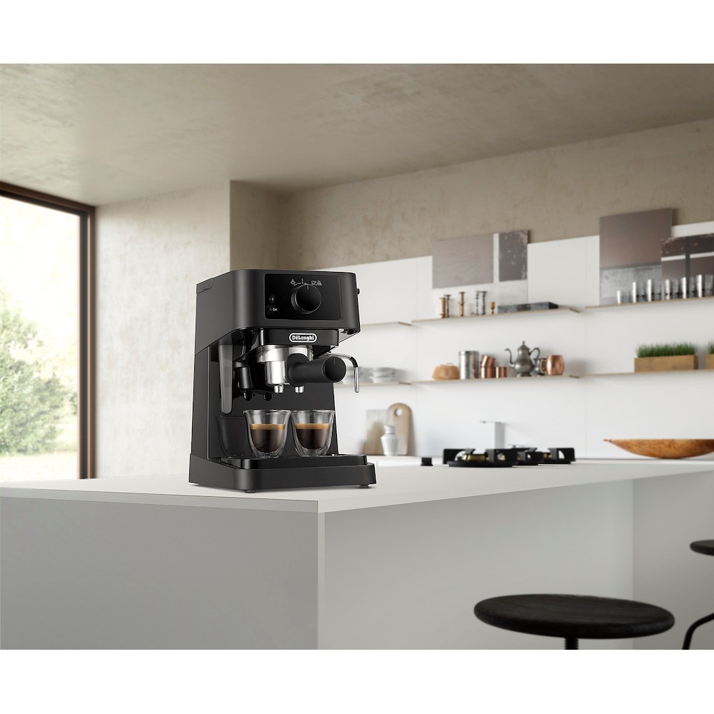 DE LONGHI Macchina Da Caff√® Espresso Manuale Nero Linea Stilosa Montalatte  De Longhi EC235BK - niclick