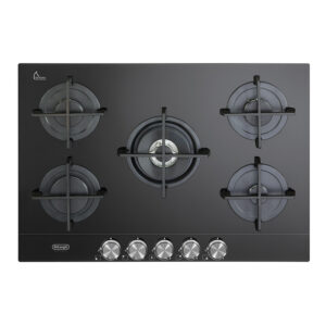DE LONGHI Piano Cottura A Gas Vetro Ceramica 75CM Nero NSL575NC