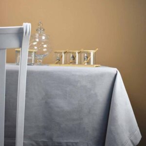 Tovaglia Rettangolare da Tavola 140 x 240 Cm in Cotone Tortora Mercury 01036