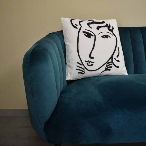 Mercury Cuscino Quadrato 40 x 40 Cm Linea Face 26718/FACEBIANCA