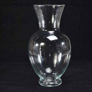 MERCURY Vaso decorativo in Vetro Trasparente D 15 Cm H 37 Cm 48235