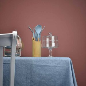 Tovaglia Rettangolare da Tavola 140 x 180 Cm in Cotone Azzurro Mercury 01029