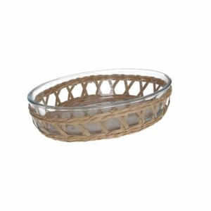 Pirofila Ovale Net 26x18CM Vetro Trasparente Tognana B55PID65854