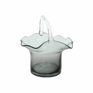 Vaso Onda h29cm in Vetro Trasparente con manico Linea Via Condotti Andrea Fontebasso GD5VB382312