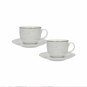Set 2 Tazze Mug Piattino Roq Pepper Tognana RQ085040878