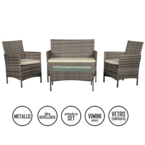 Casa Collection Set 4 Pezzi da Giardino Geraki Annie 0046171