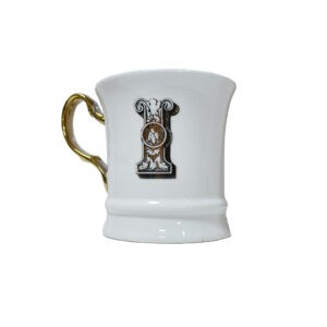 Tazza Mug Letter Gold I in Porcellana Livellara A085111GI