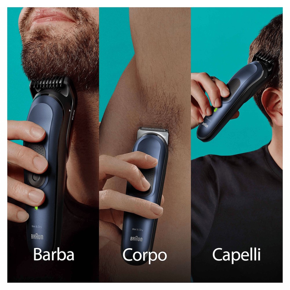 Braun Regolabarba rasoio per tutto il corpo 6 in 1 lavabile - MGK3410  Series 3