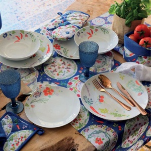 Servizio Piatti 18 Pz Decoro Orto Tognana MC070185840