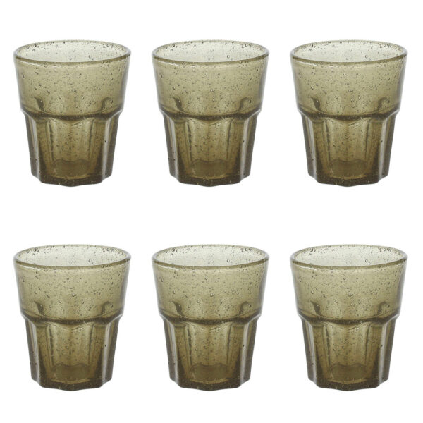 Set 6 Bicchieri in Vetro Grigio Trinidad Grigio Fumo 240ML Tognana B2557240058