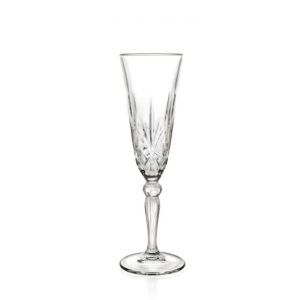 RCR Set 6 Flute Goblet 16cl in vetro linea Melodia 256000