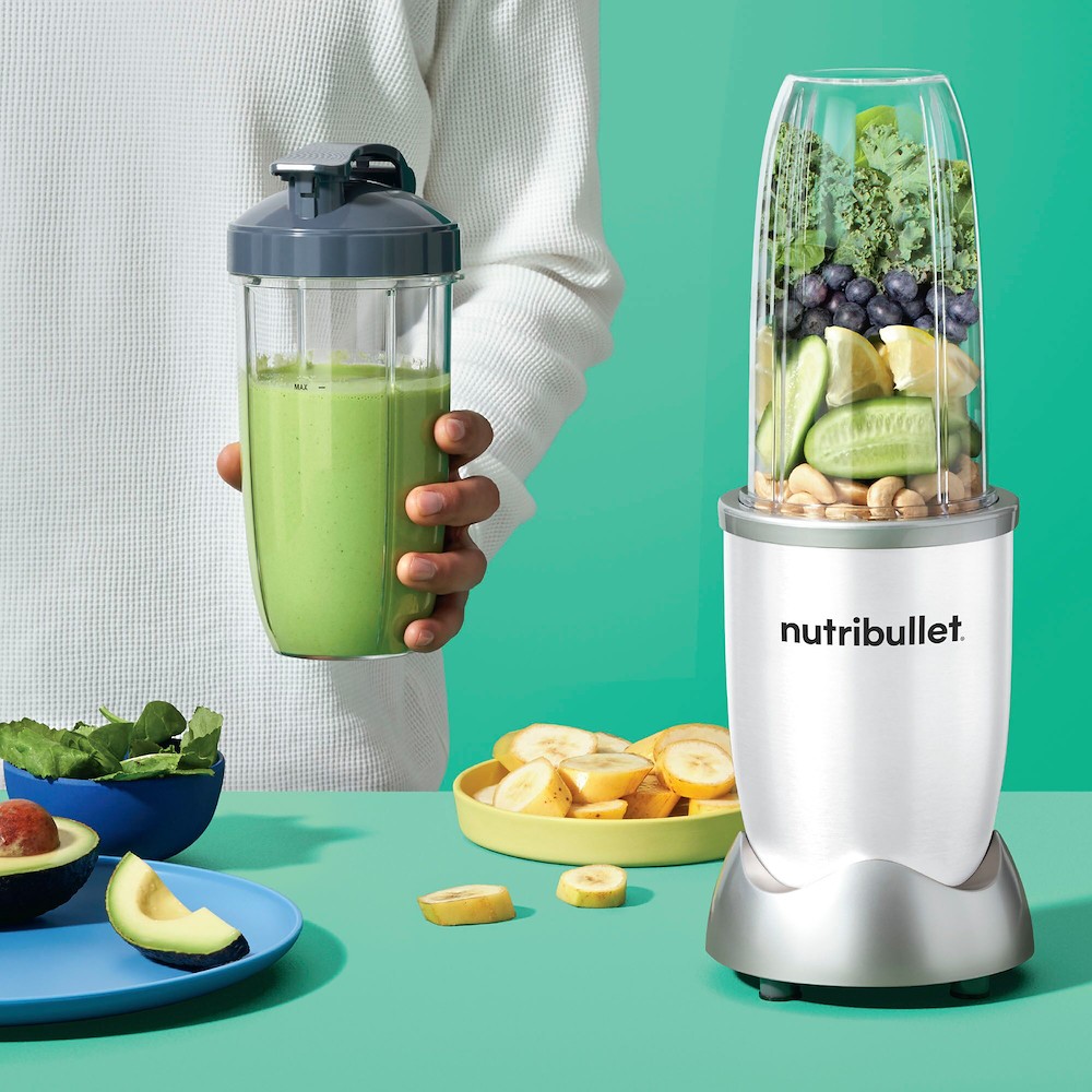 NUTRIBULLET FRULLATORE 900W 1VEL. 2CARAF. 700/900ML BIANCO NB907W - niclick