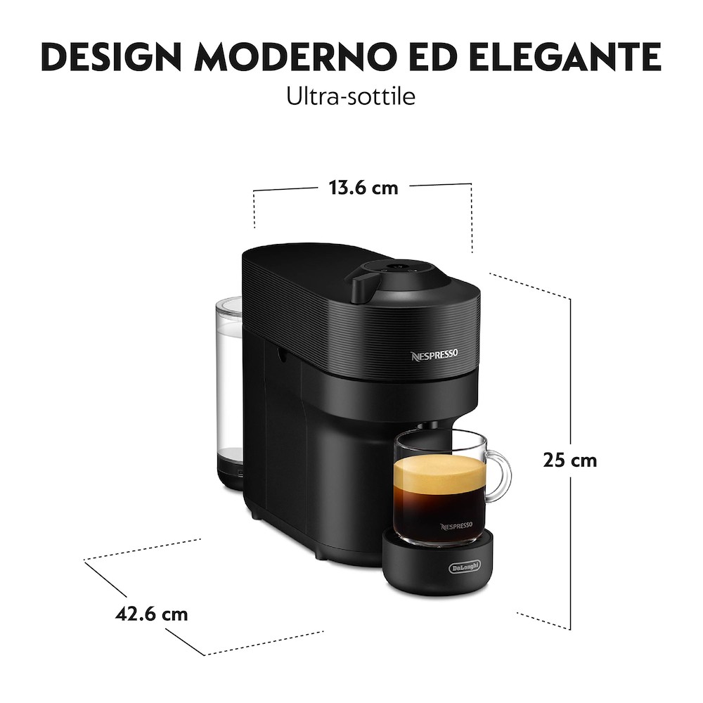 Macchina caffe' Nespresso De'Longhi Vertuo Pop ENV90.Y yellow giallo -  DIMOStore