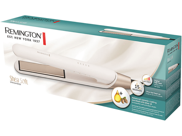 REMINGTON S4740 Shea Soft Piastra per capelli Bianco Oro 1