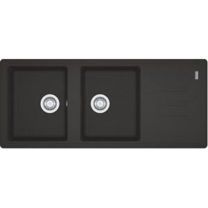Lavello Cucina Franke BSG 621 Fragranite 2 Vasche Nero Gocciolatoio Reversibile