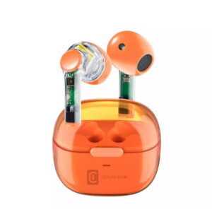 Auricolari Bluetooth TWS Fine Universali Arancione CellularLine BTFINETWSO