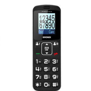 Brondi Cellulare Amico Home Nero AMICOHOMENERO