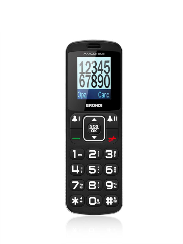 Brondi Cellulare Amico Home Nero AMICOHOMENERO