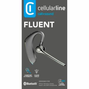 CellularLine Auricolare Bluetooth Universale Mono Fluent Nero Bluetooth FLUENTK