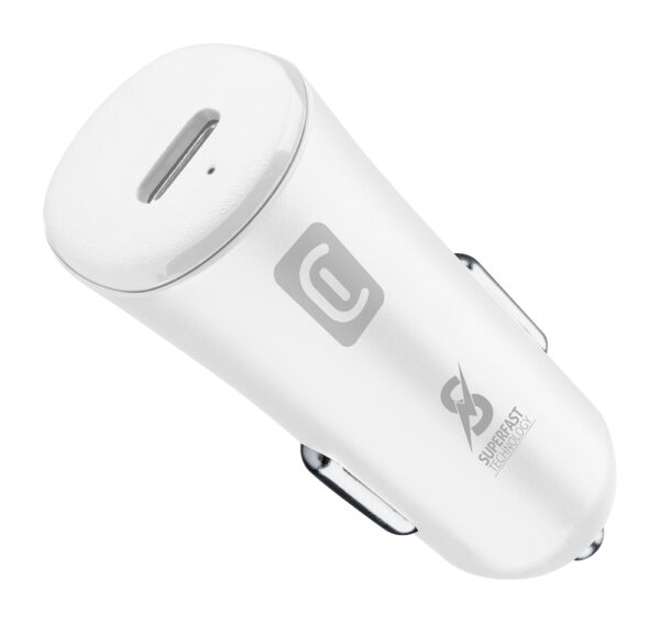 Cellularline Caricabatterie Auto X Samsung Usb-C 25W Superfast BIANCO CBRSMUSBCPD25WW
