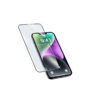 Pellicola Vetro Temperato Antiurto iPhone 14/14Pro Cellularline TEMPGCAPIPH14K