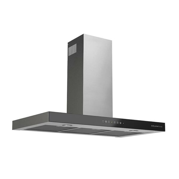 Glem Cappa a Parete 90Cm Vetro Nero Induzione GHB990IXA