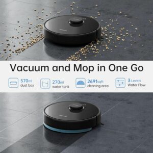 Dreame D9 Max Nero Robot 2in1 Aspirapolvere Lavapavimenti 4.000Pa Wi-Fi DRED9MAX