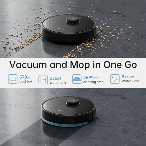 Dreame D9 Max Nero Robot 2in1 Aspirapolvere Lavapavimenti 4.000Pa Wi-Fi DRED9MAX