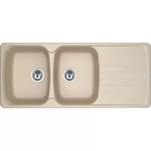 Franke Lavello Fragranite 2 Vasche con Gocciolatoio Dx Antea Avena 86Cm AZG621AVENA