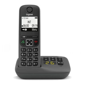 Gigaset Cordless 2" V.Voce Mem.100Num. C/Segret. Nero AS490A