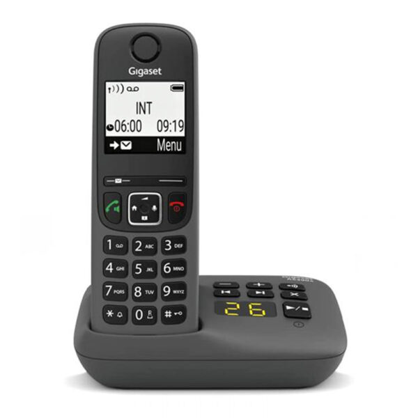 Gigaset Cordless 2" V.Voce Mem.100Num. C/Segret. Nero AS490A