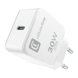 Caricabatterie Rete per Apple USB-C 30W Bianco CellularLine ACHIPHUSBCPD30WW