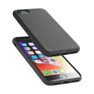 Custodia iPhone 7/8 Nero Soft Touch CellularLine SENSATIONIPH747K