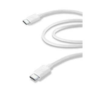 Cavo Dati USB-C To Usb-C 2M Bianco CellularLine USBDATACUSBC2C2MW