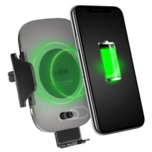 Supporto Auto Smartphone con Ricarica Wirless 10W SBS TESUPPWIR10WAUT