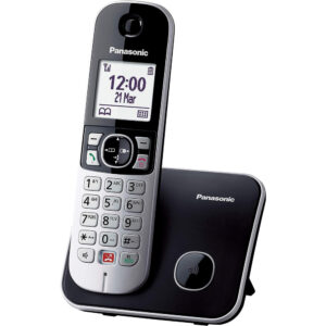 Panasonic Cordless 1.8 50Mem. V.Voce C Bloccochiamate Nero KXTG6851JTB 1
