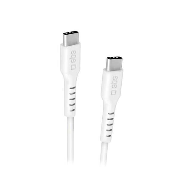 SBS Cavo Dati Usb-C Power Delivery 100W 1.5Mt BIANCO TECABLE15TCC100W