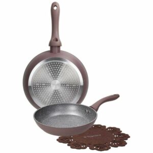 Tognana Set 2 Padelle con Proteggipentola Alluminio Marrone WO79132CACA