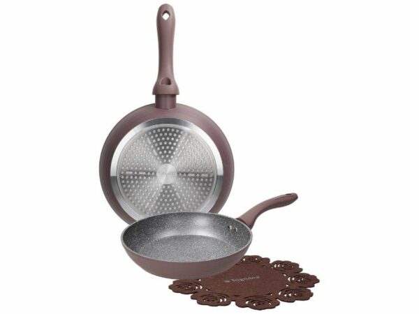 Tognana Set 2 Padelle con Proteggipentola Alluminio Marrone WO79132CACA