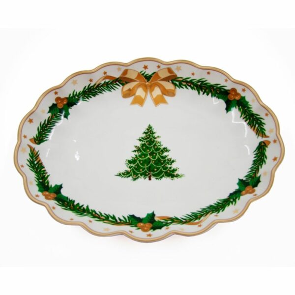 Royal Family Centrotavola 35 Cm Gold Christmas 0722708